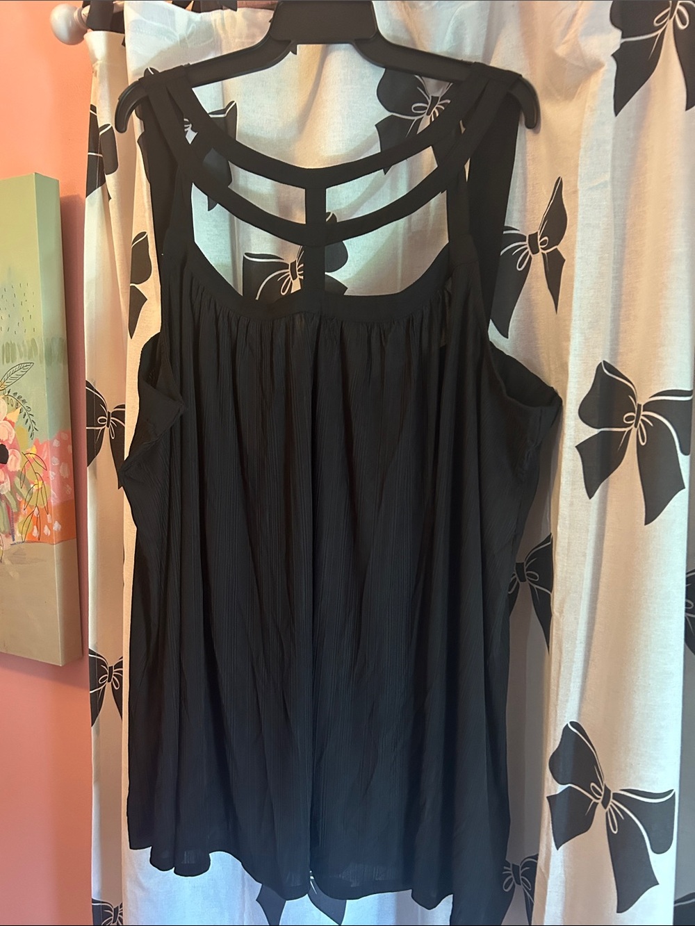 NWT TORRID  Black Strappy Flowy Tank